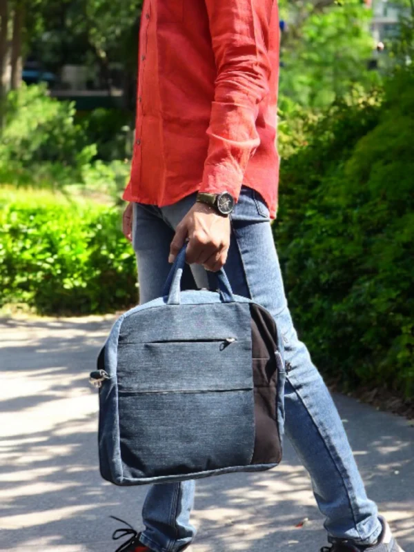 Upcycled Laptop Handbag - Image 3